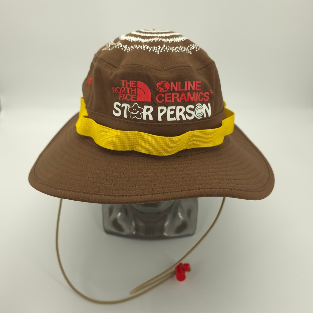 The North Face x Online Ceramics Class V Brimmer Hat Mens S M Brown Star Person